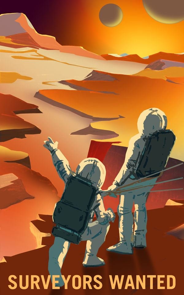Plakat, Surveyors Wanted, 40x50 cm