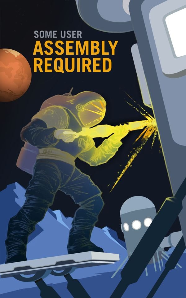 Plakat, Some User Assembly Required, 70x100 cm