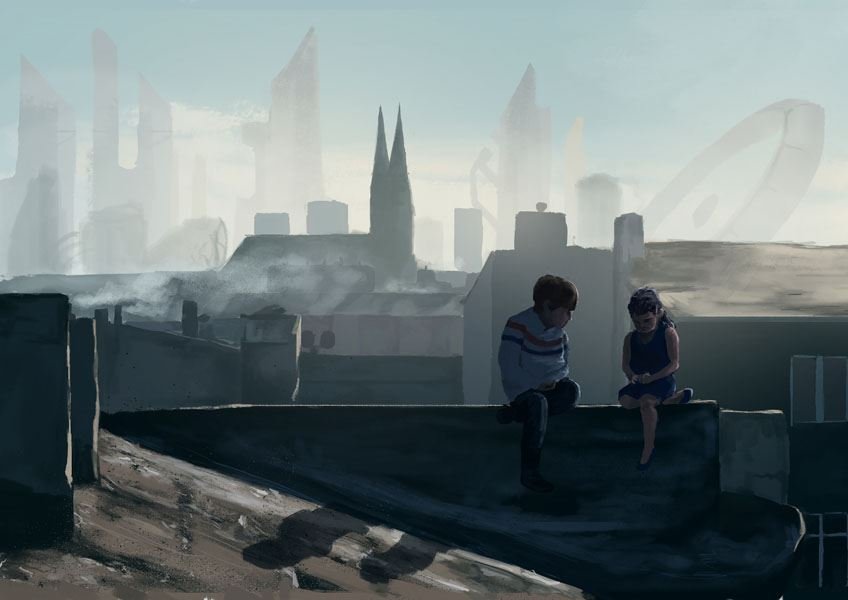 Plakat, Moje miasto przyszłości, 40x30 cm