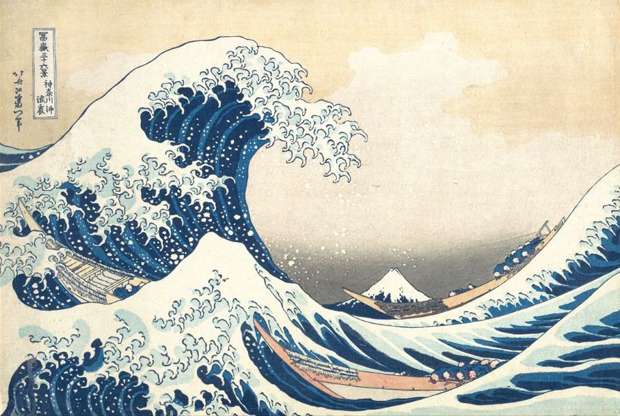 Plakat, Hokusai Wielka fala w Kanagawie, 91,5x61 cm