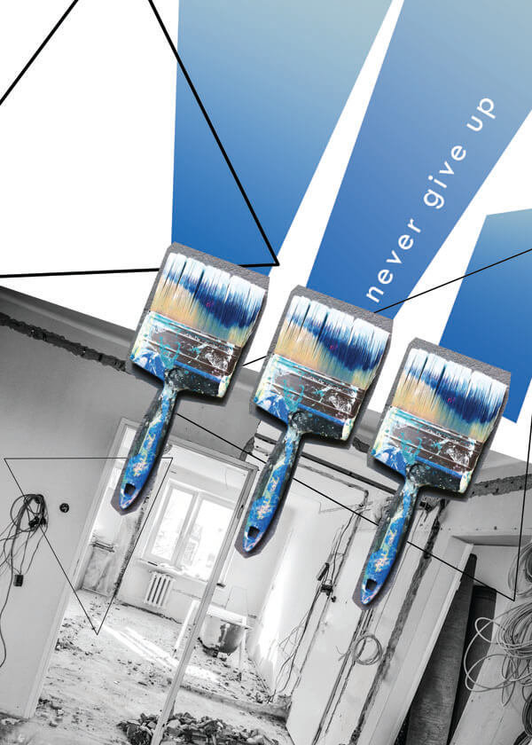 Plakat, Nie poddawaj się, 50x70 cm