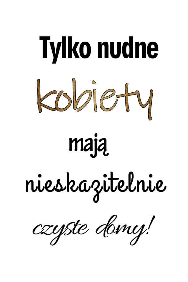 Plakat, Nudne kobiety, 70x100 cm