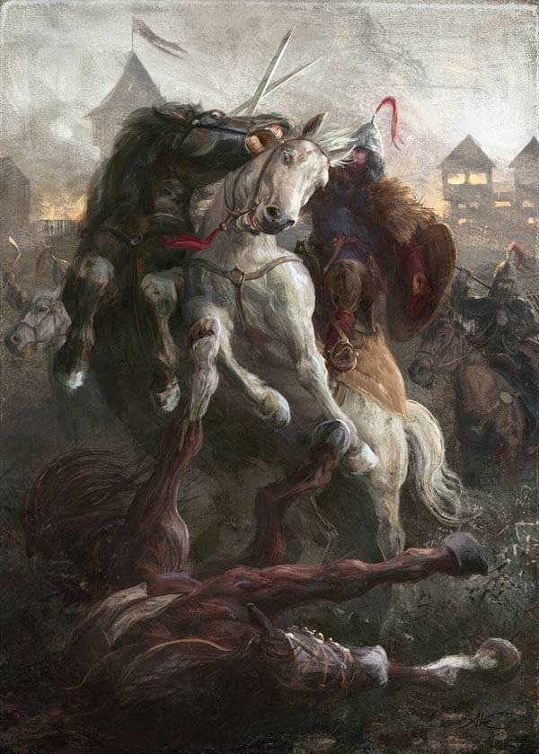 Plakat, Bitwa o gród, 61x91,5 cm