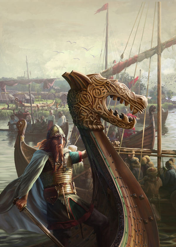 Plakat, Żeglarze wikińscy, 70x100 cm