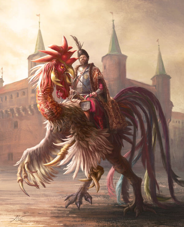 Plakat, Twardowski na kogucie, 61x91,5 cm