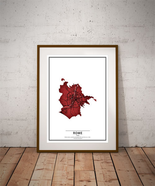 Plakat, Crimson Cities Rome, 60x80 cm