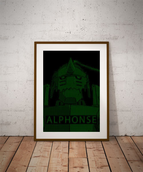 Plakat, H4CK3D - Alphonse, Fullmetal Alchemist, 50x70 cm