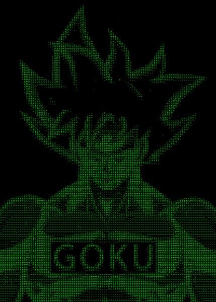 Plakat, H4CK3D - Goku, Dragon Ball, 50x70 cm