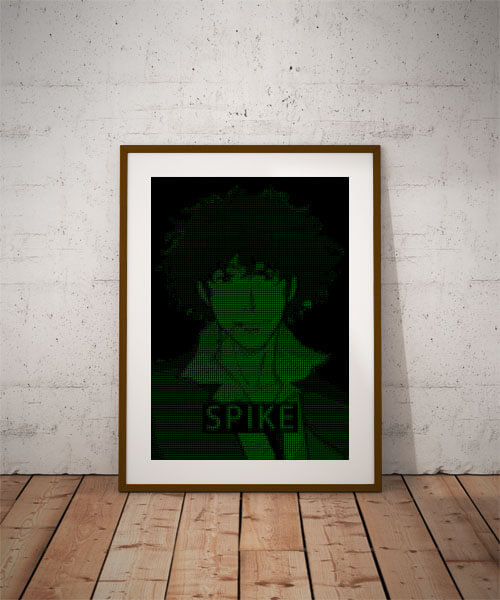 Plakat, H4CK3D - Spike, Cowboy Bebop, 30x40 cm