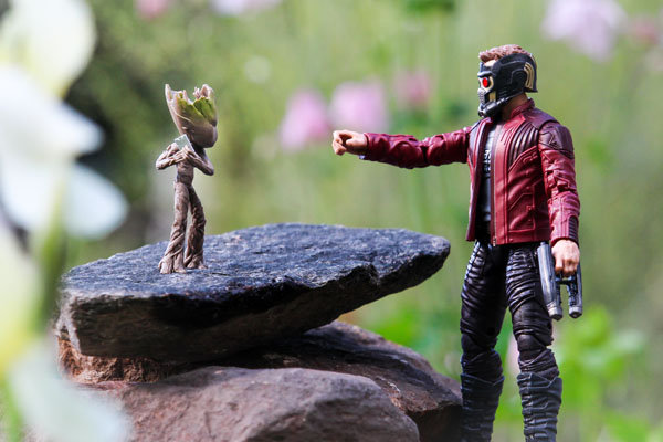 Plakat, Star Lord i Groot, 50x40 cm