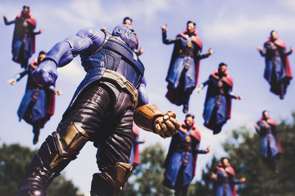 Plakat, Thanos vs Dr. Strange, 40x30 cm