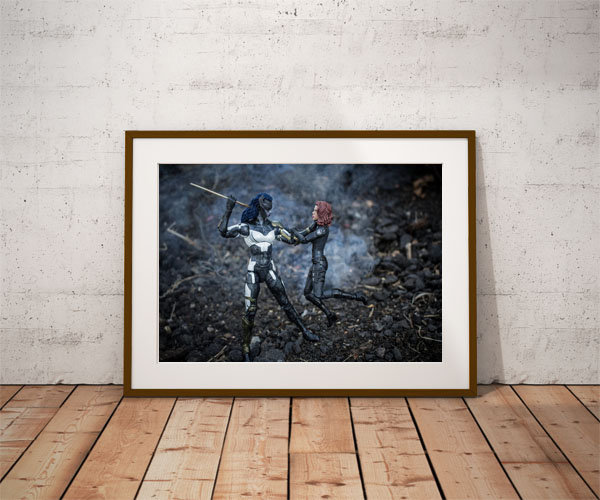 Plakat, Proxima Midnight  vs Black Widow, 100x70 cm