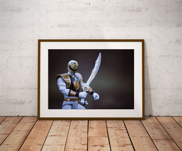 Plakat, Power Rangers White Ver4, 50x40 cm