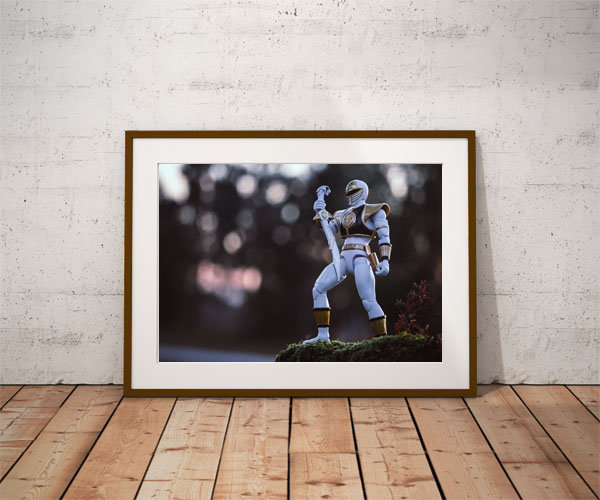 Plakat, Power Rangers White Ver3, 70x50 cm