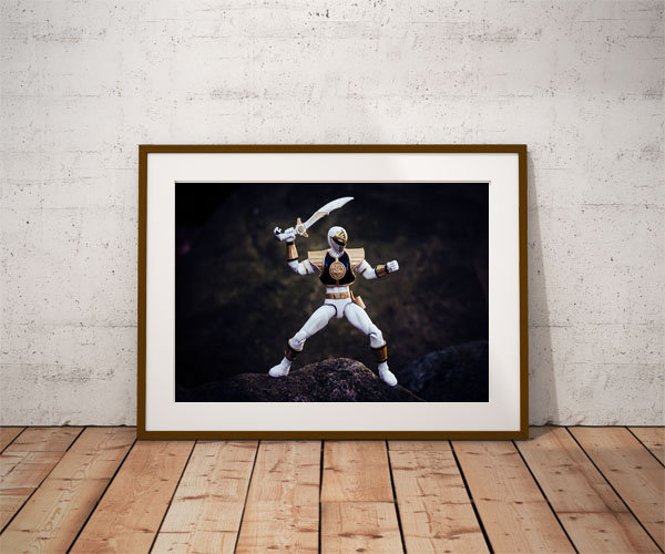Plakat, Power Rangers White Ver2, 40x30 cm