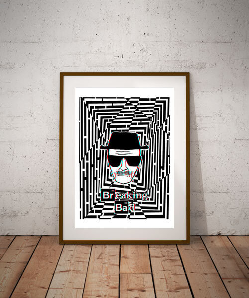 Plakat, Maze Gaze Breaking Bad, 3D 40x50 cm