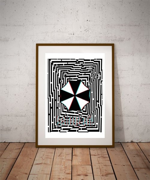 Plakat, Maze Gaze Resident Evil, 3D 50x70 cm