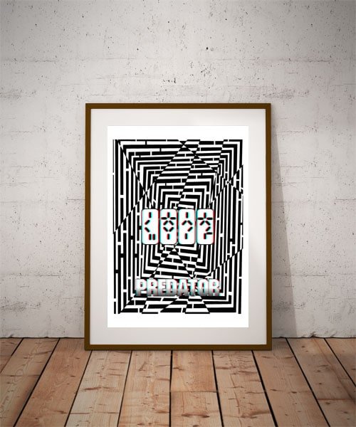 Plakat, Maze Gaze Predator, 3D 30x40 cm