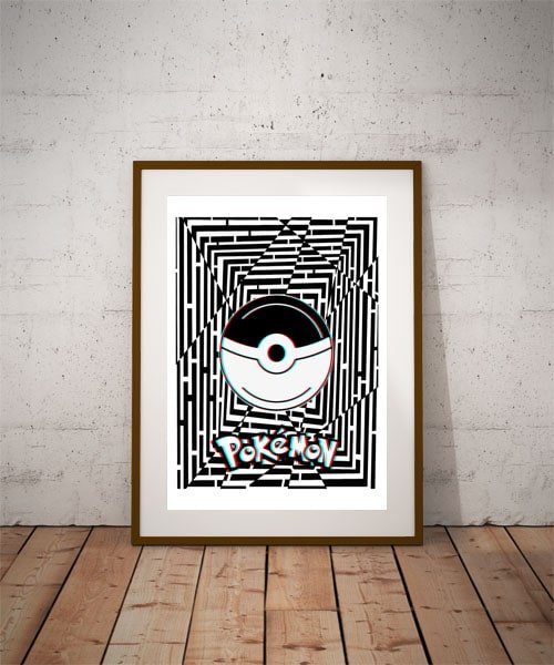 Plakat, Maze Gaze Pokemon, 3D 70x100 cm