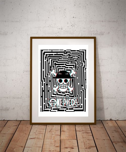 Plakat, Maze Gaze One Piece, 3D 61x91,5 cm