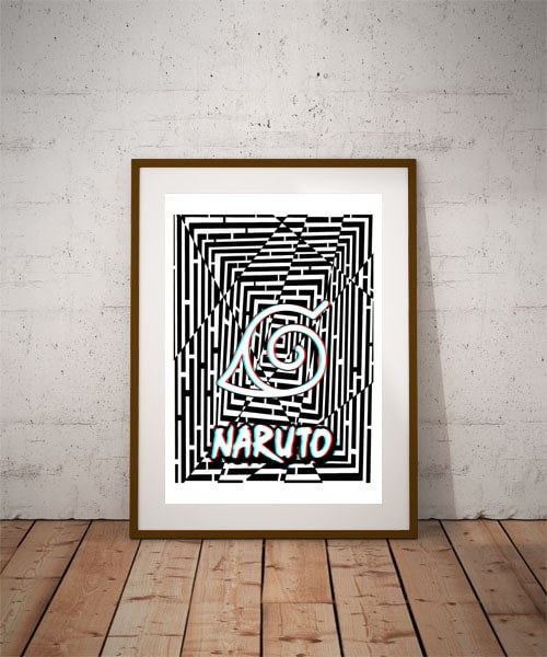 Plakat, Maze Gaze Naruto, 3D 30x40 cm