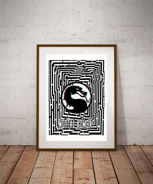 Plakat, Maze Gaze MORTAL KOMBAT, 3D 30x40 cm