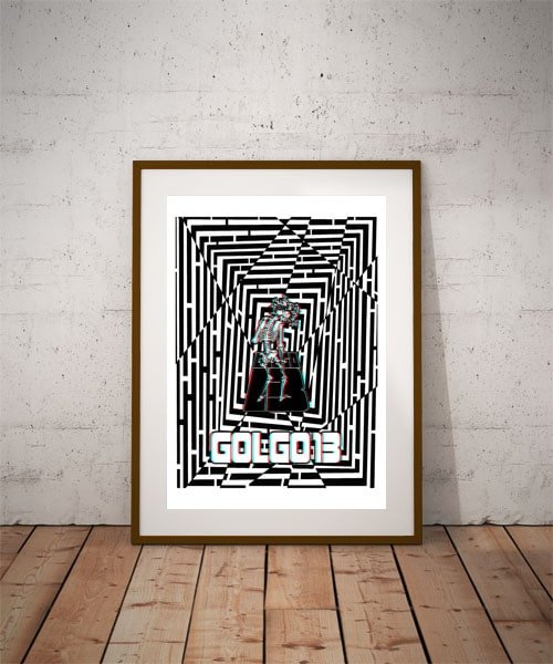 Plakat, Maze Gaze Golgo 13, 3D 70x100 cm