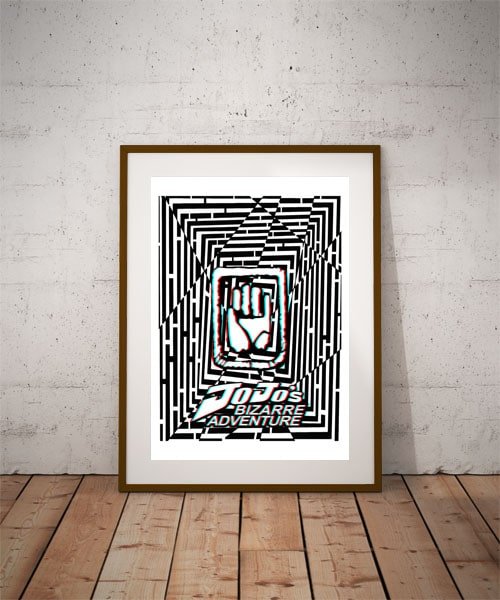 Plakat, Maze Gaze JoJo&rsquo;s Bizarre Adventure, 3D 40x50 cm