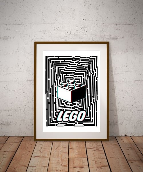 Plakat, Maze Gaze LEGO, 3D 50x70 cm