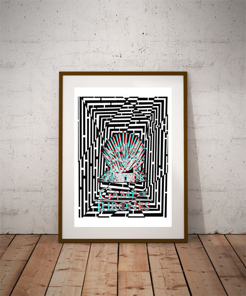 Plakat, Maze Gaze Gra o Tron, 3D 61x91,5 cm