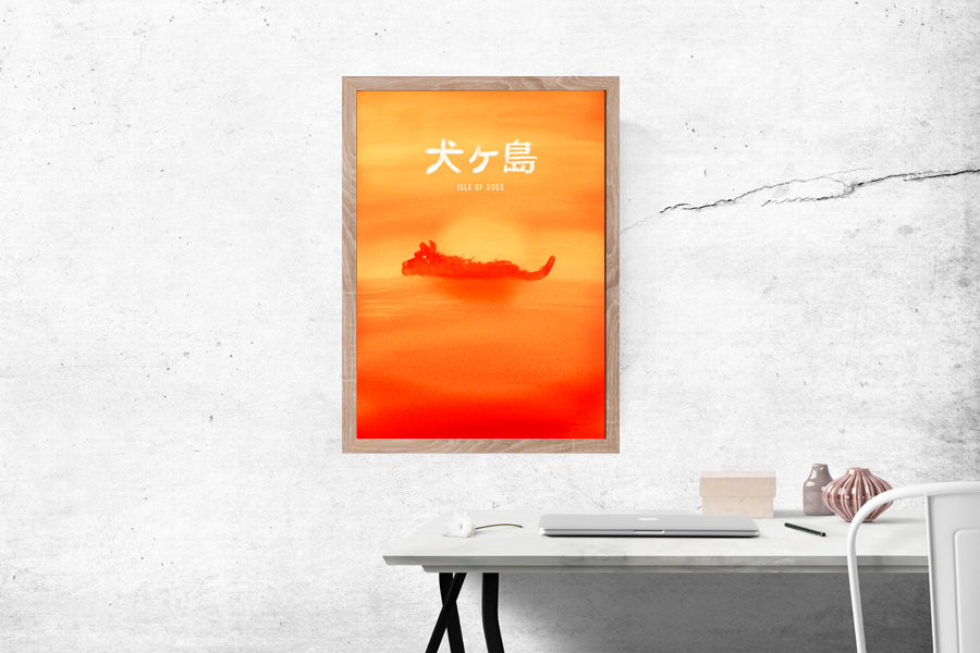 Plakat, Wyspa psów, 50x70 cm