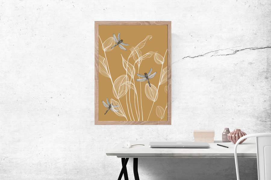 Plakat, Ważki, 50x70 cm