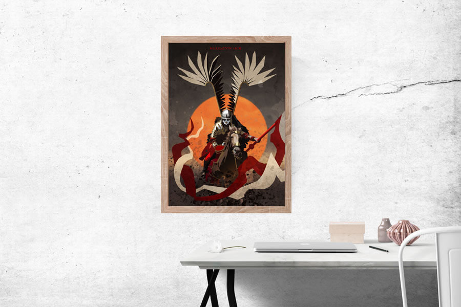 Plakat, Kłuszyn 1610, 20x30 cm