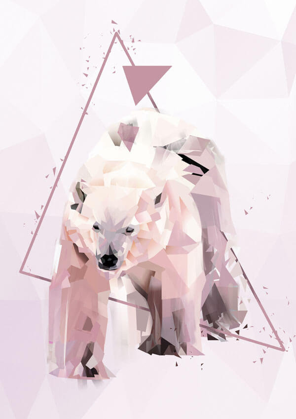 Plakat, Miś, 50x70 cm