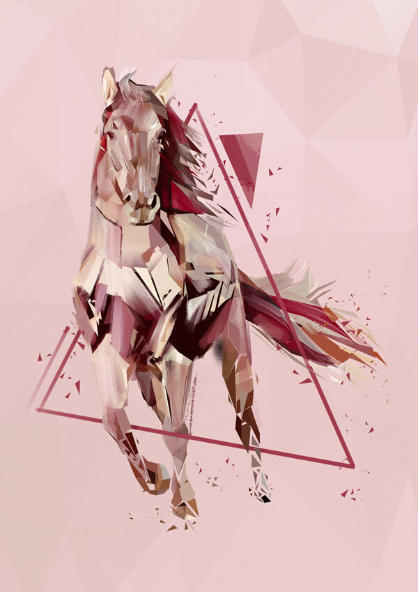 Plakat, Koń, 60x80 cm