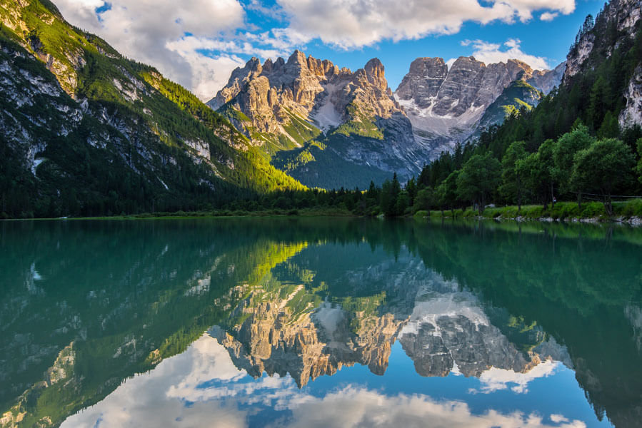 Plakat, Lago Landro, Dolomity, 40x30 cm
