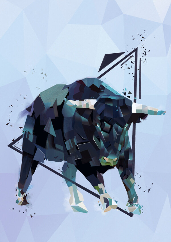 Plakat, Byk, 70x100 cm