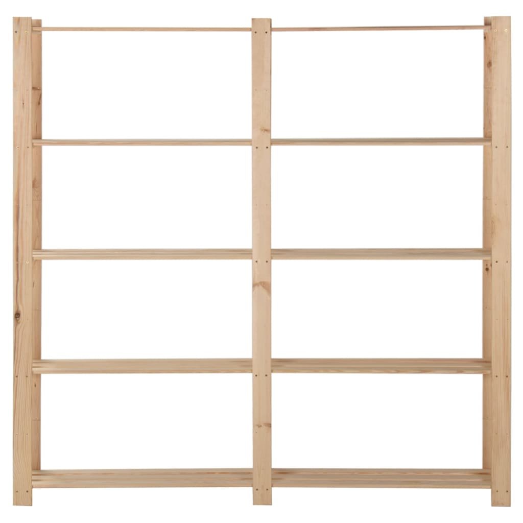 shumee Regał z 5 półkami 170x28,5x170 cm drewno sosnowe