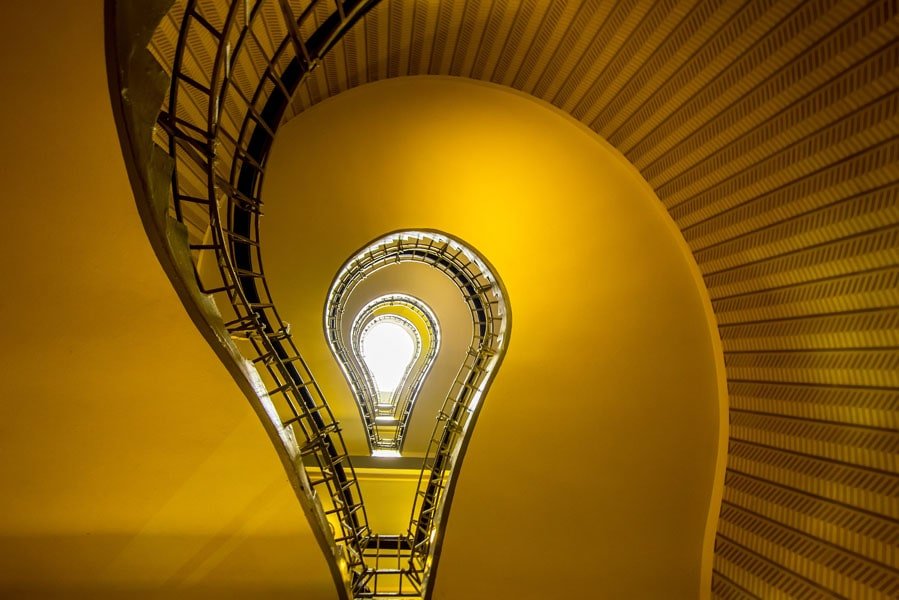 Plakat, Praga, schody, 100x70 cm