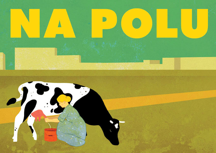 Plakat, Na polu, 100x70 cm