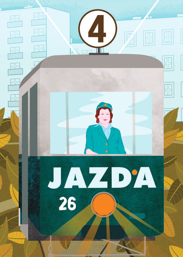 Plakat, Tramwajowa, 29,7x42 cm