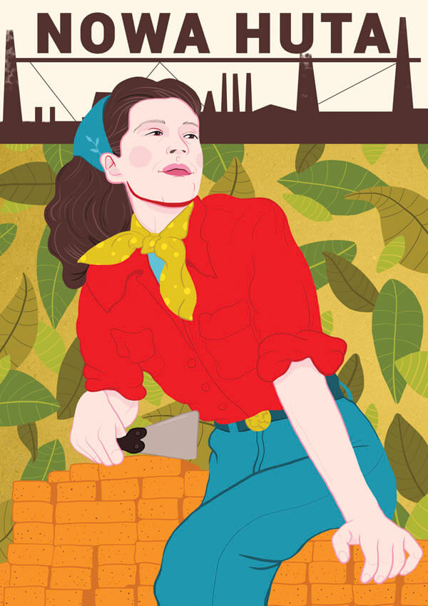 Plakat, Nowa Huta, 60x80 cm