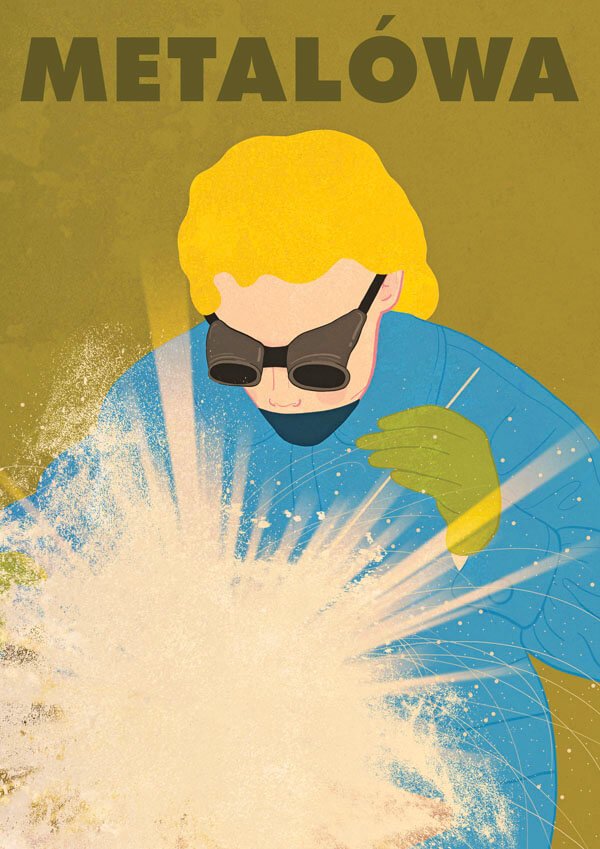 Plakat, Metalówa, 70x100 cm