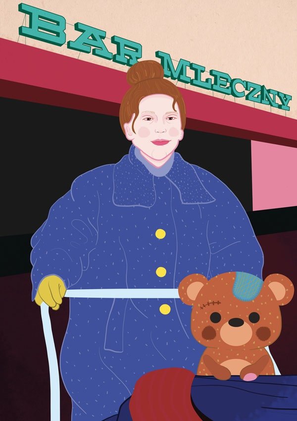Plakat, Bar Mleczny, 70x100 cm