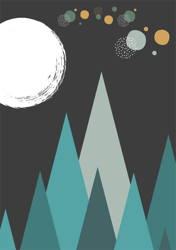 Plakat, Noc, 40x50 cm