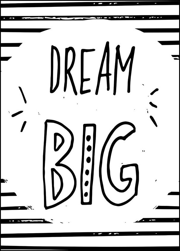 Plakat, Miej wielkie marzenia, 30x40 cm