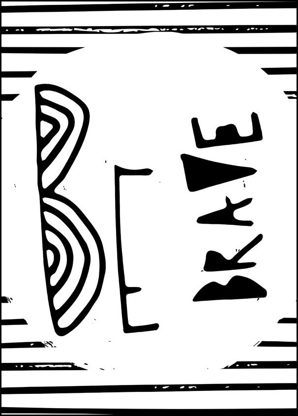 Plakat, Bądź waleczny, 50x70 cm