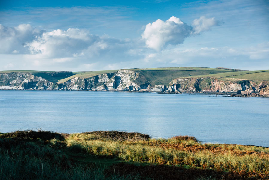 Plakat, Burgh Island Cliffs, 100x70 cm