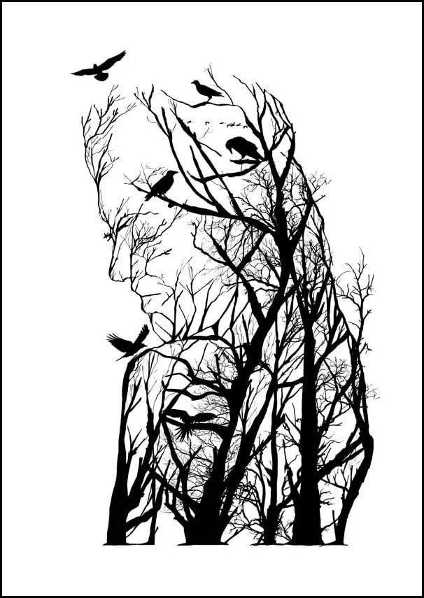 Plakat, Kobieta, 50x70 cm