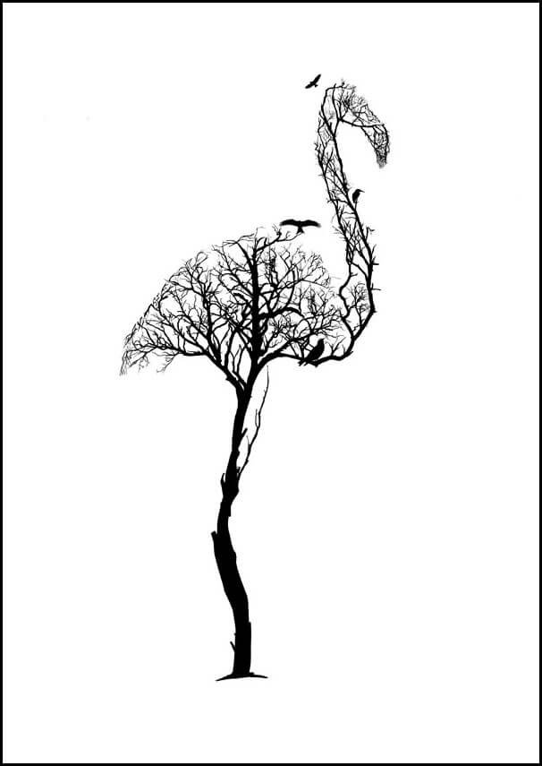 Flaming - plakat 42x59,4 cm
